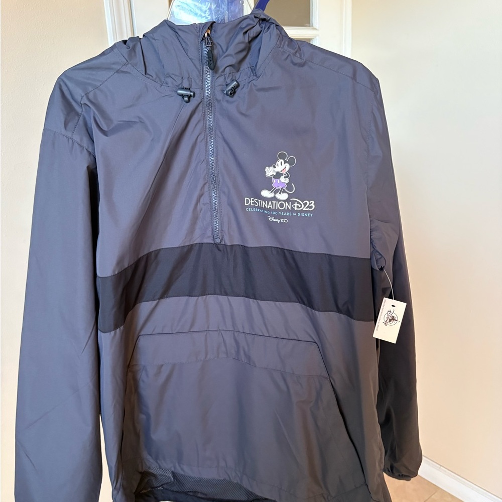 Disney Destination D23 Disney 100 Gray Windbreaker